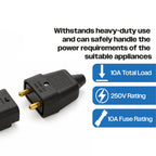 2 Way 10 A In-line Impact Resistant Mains Connector Joiner