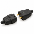 2 Way 10 A In-line Impact Resistant Mains Connector Joiner