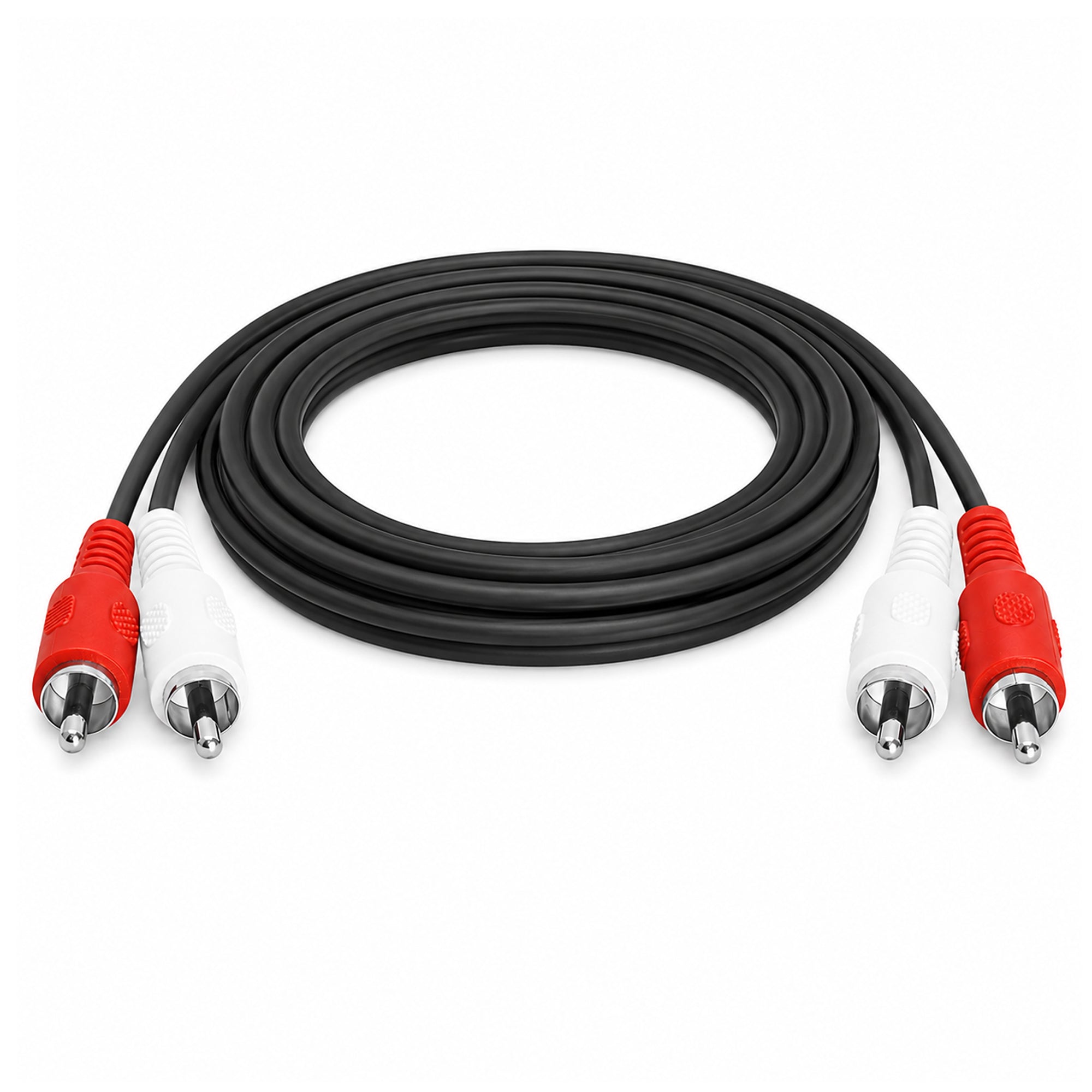 Twin RCA Phono Red White Cable Male to Male Shielded Audio Lead
