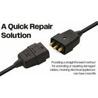 3 Way 10 A In-line Impact Resistant Mains Connector