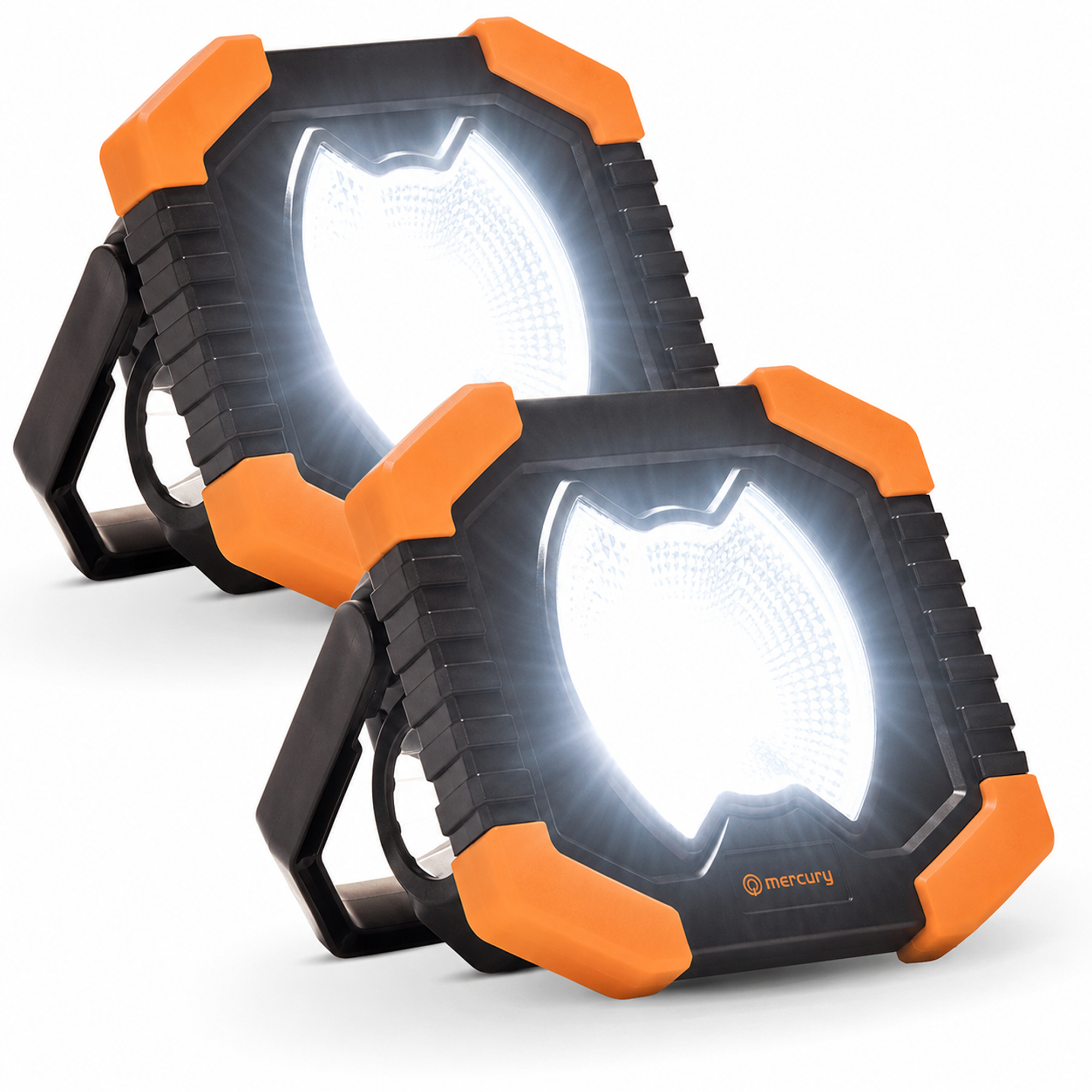 Pair of Compact COB LED Work Light and Torch Adjustable