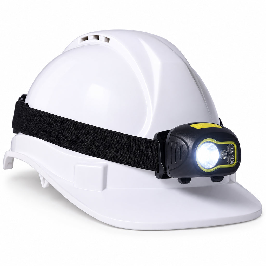 3W XPE LED Head Torch - Headband for Potholing Building Sites etc