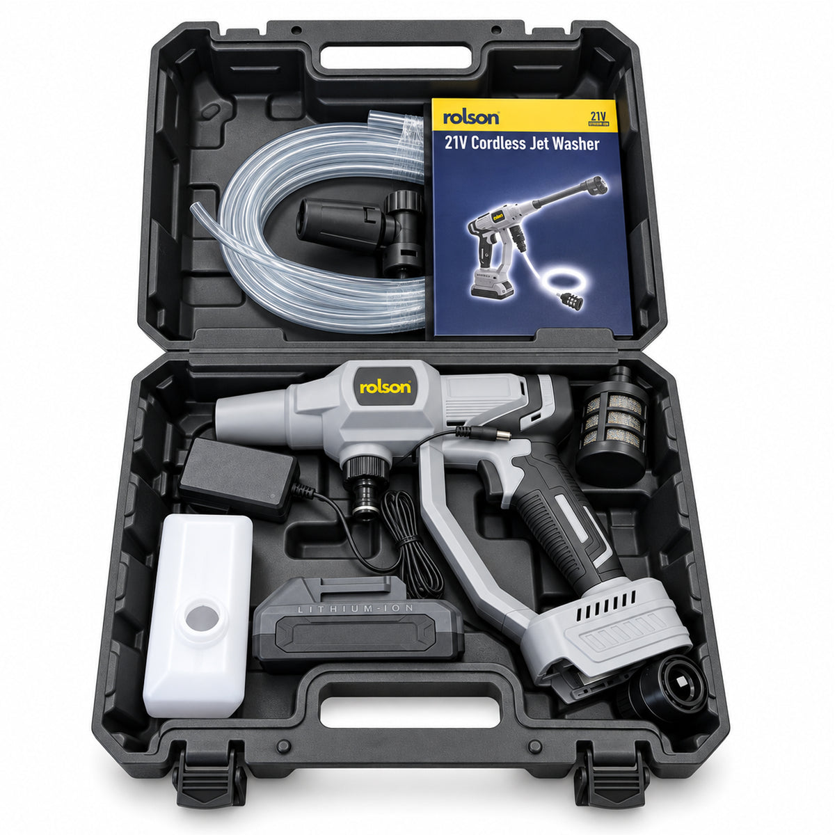 21V Cordless Power Jet Washer 15 Bar
