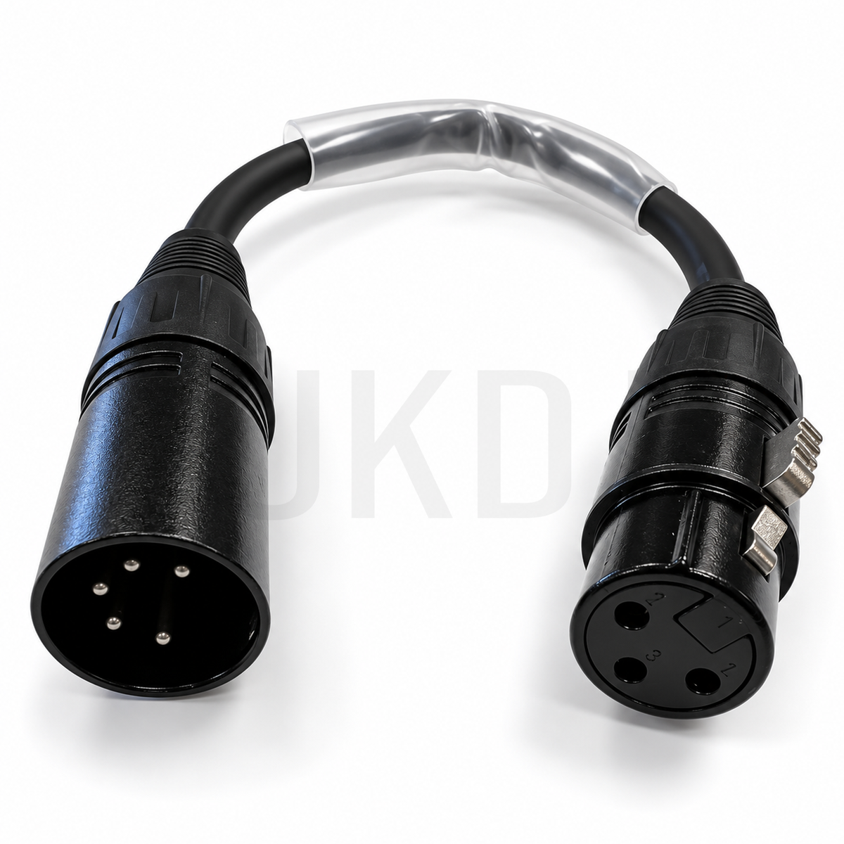 3-Pin Female to 5-Pin Male Adaptor DMX Converter