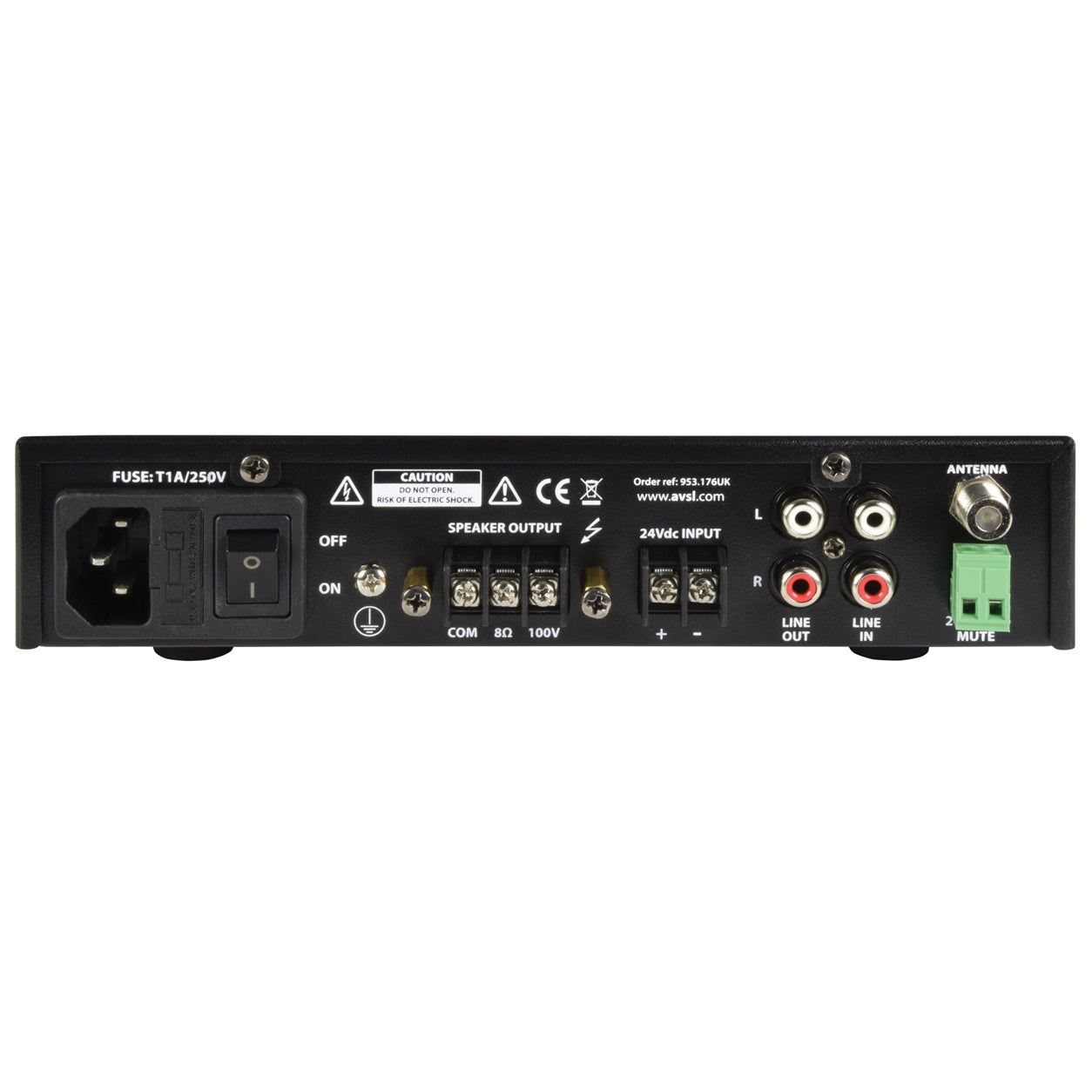 UM Series Ultra Compact Mixer 60W Amplifier 100V or 8 Ohms