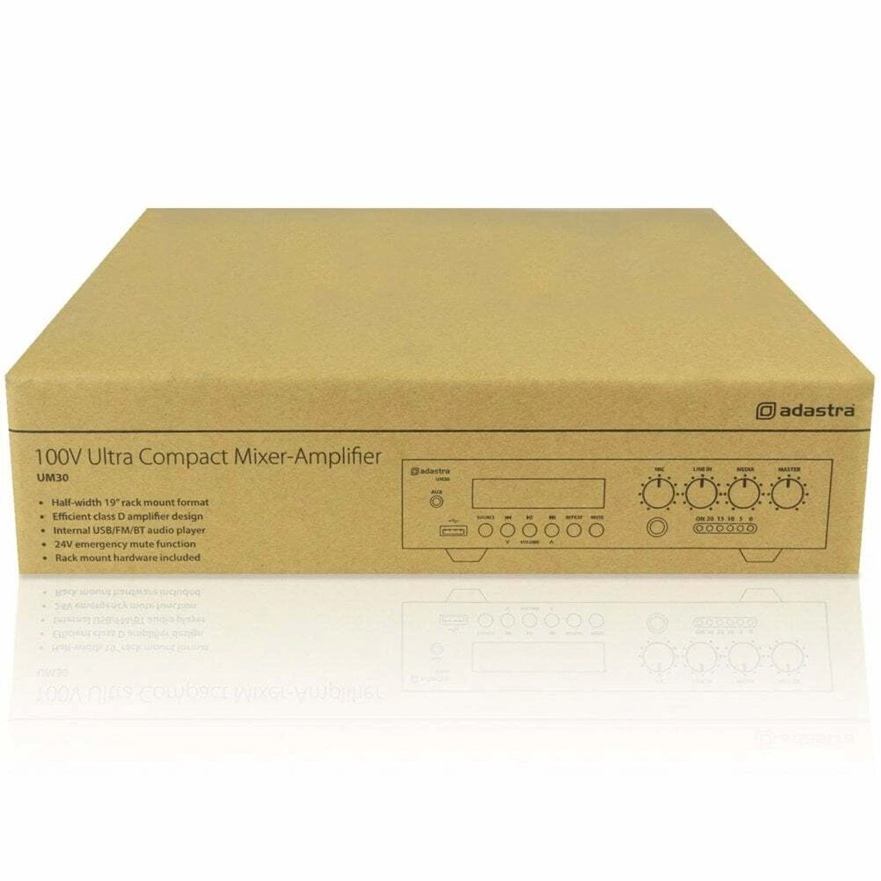 UM Series Ultra Compact Mixer 60W Amplifier 100V or 8 Ohms