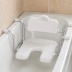 Bath Seat Chair Mobility Aid 190kg White with Back Support