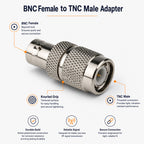 BNC Female Socket To Male TNC Plug Aerial Adapter