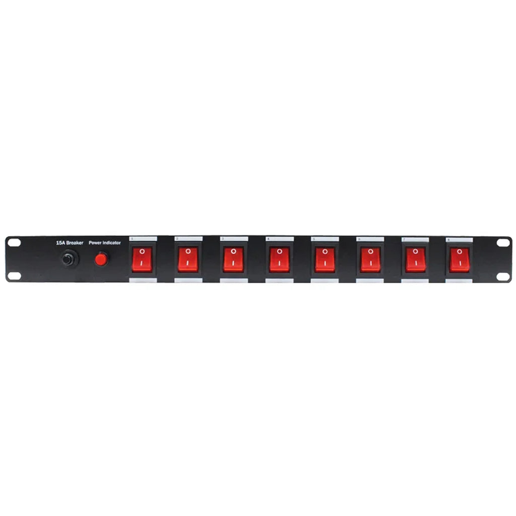 PC-08 Power Panel 8 Switch Control IEC Connection 10A Per Channel