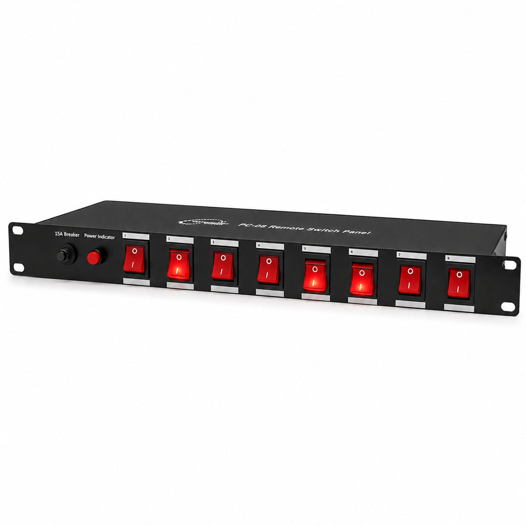 PC-08 Power Panel 8 Switch Control IEC Connection 10A Per Channel