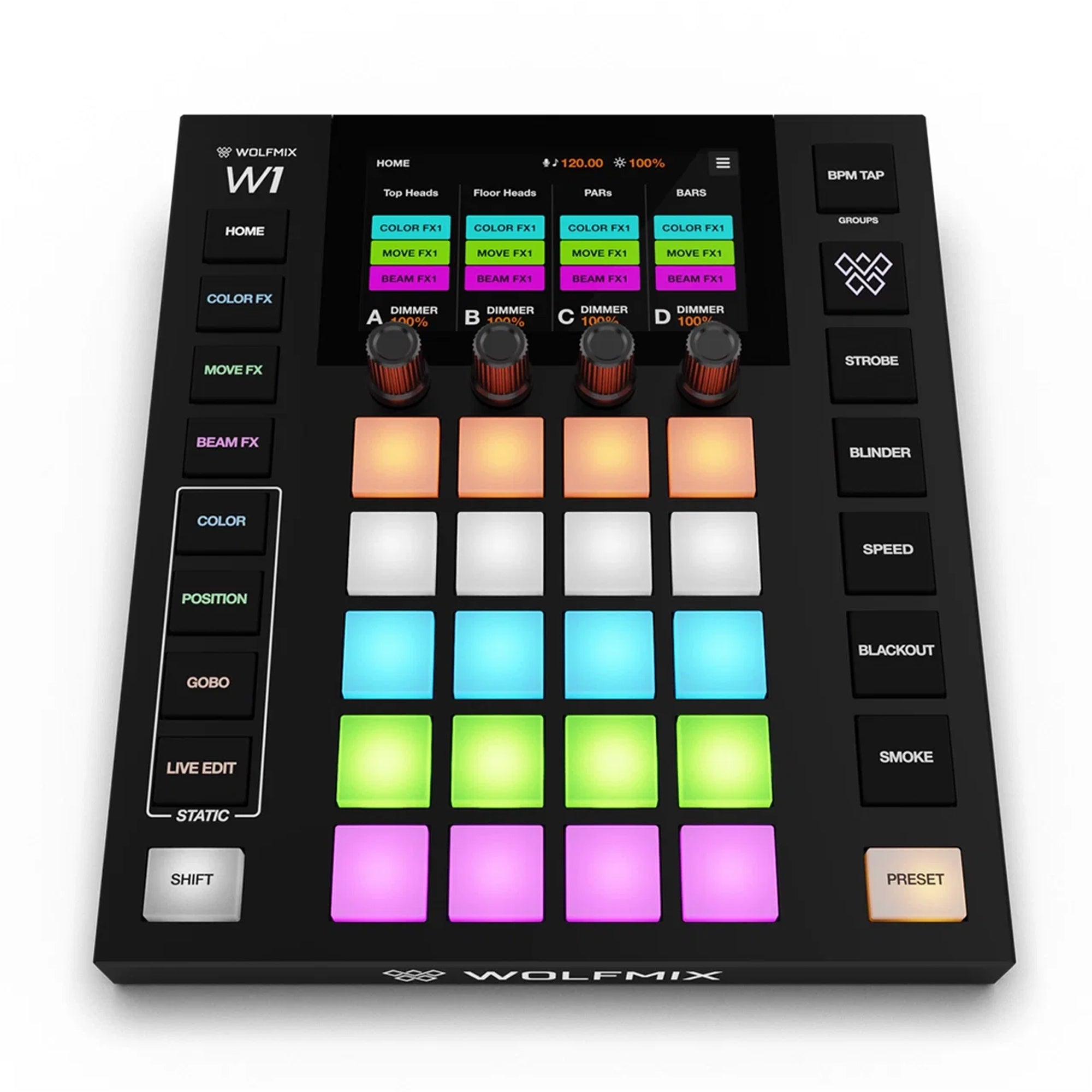Wolfmix W1 MK3 DMX Live Performance Lighting Controller