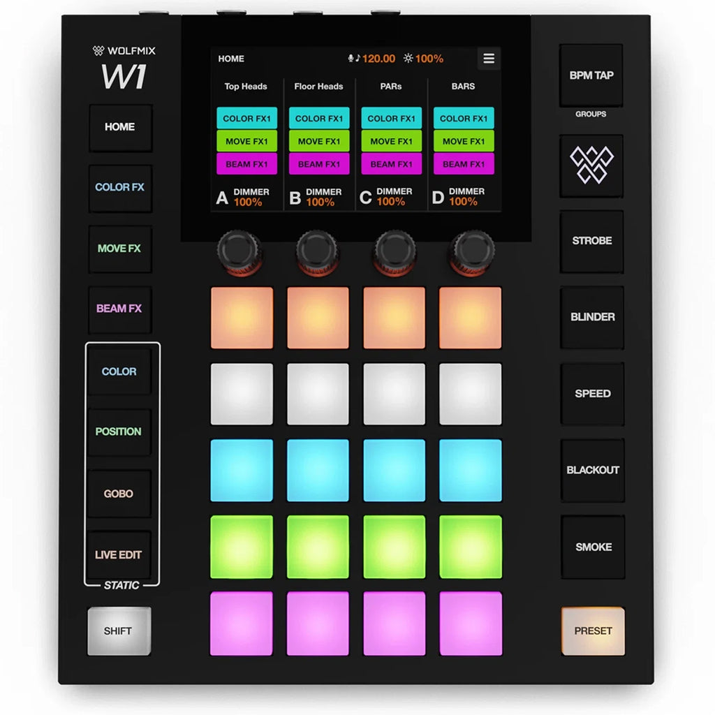 Wolfmix W1 MK3 DMX Live Performance Lighting Controller