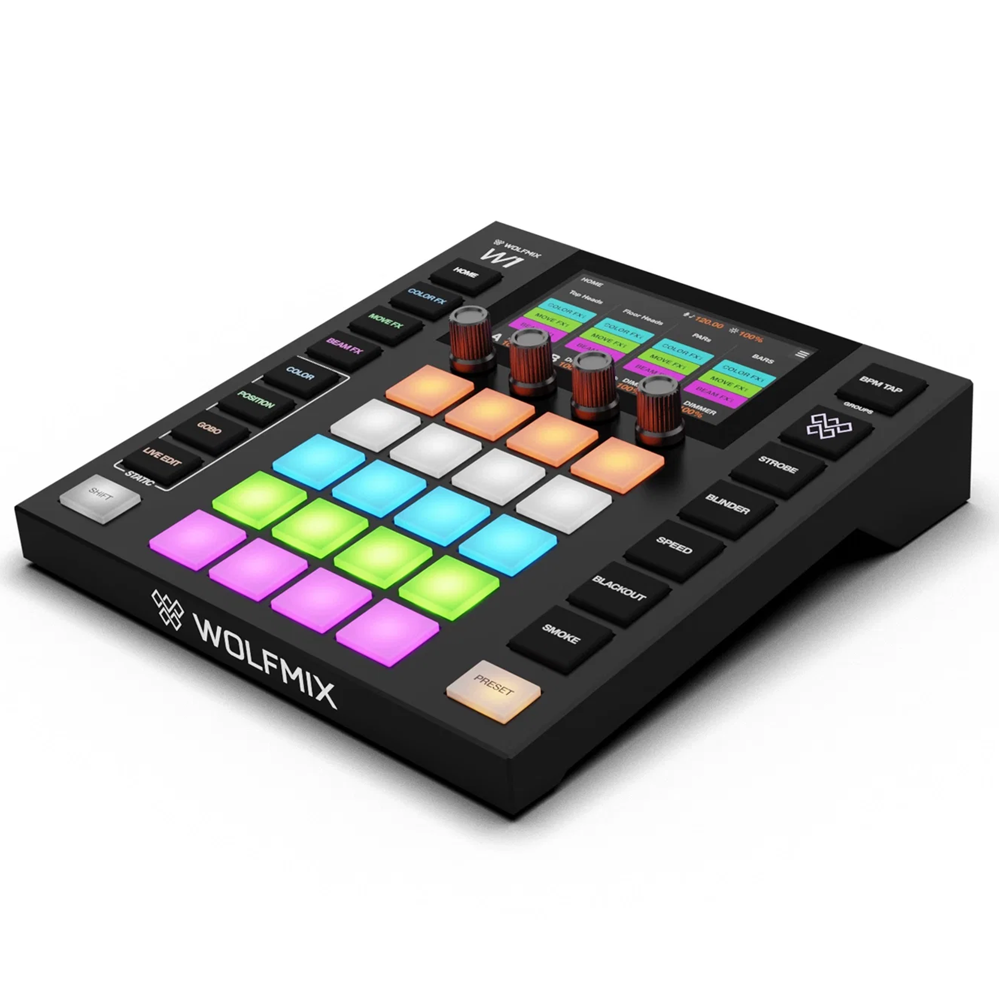 Wolfmix W1 MK3 DMX Live Performance Lighting Controller