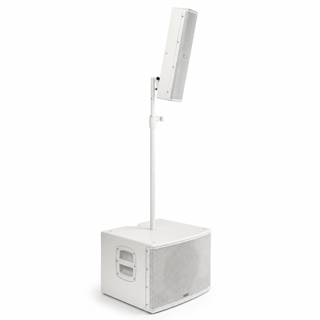 Compact Line Array 1000w Speaker System (White) CLEARANCE