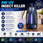 Hanging 4W UV Electric Fly Bug Killer For Bar Cafe School or Domestic Home