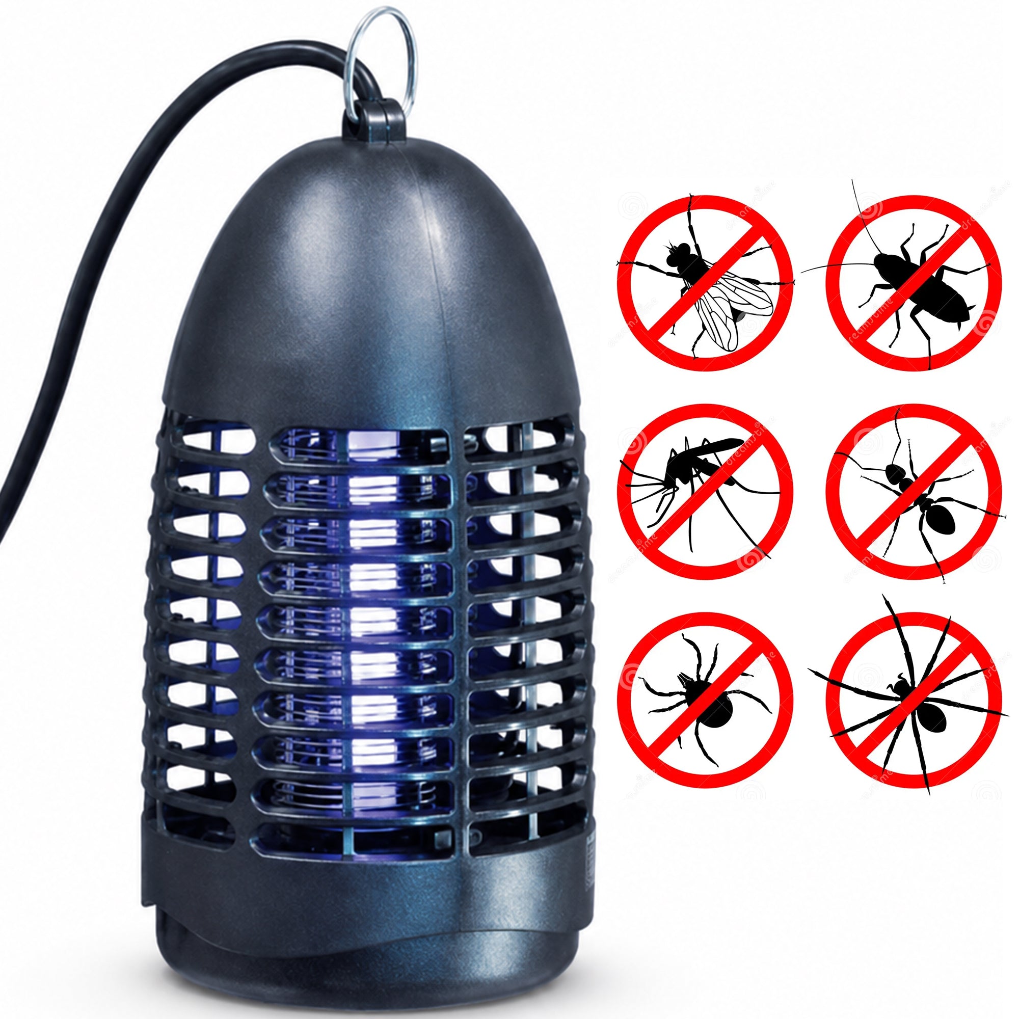 Hanging 4W UV Electric Fly Bug Killer For Bar Cafe School or Domestic Home