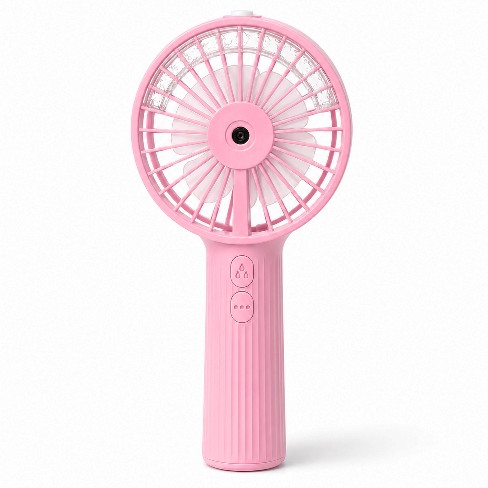 Mini Hand Held Mist Fan With Water Bottle Portable Compact Travel Rechargeable