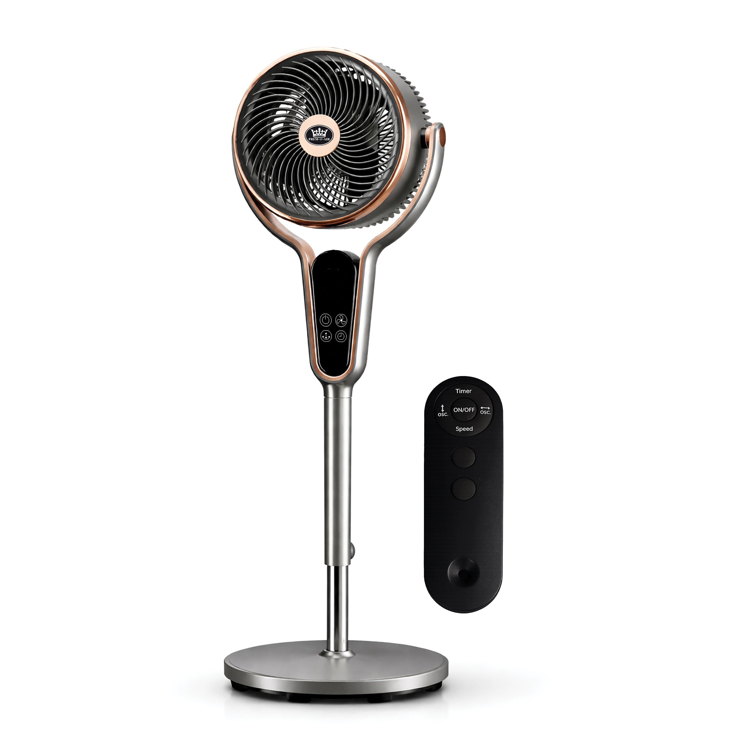 Multi Oscillating 10" Pedestal Stand Fan with Timer and Remote