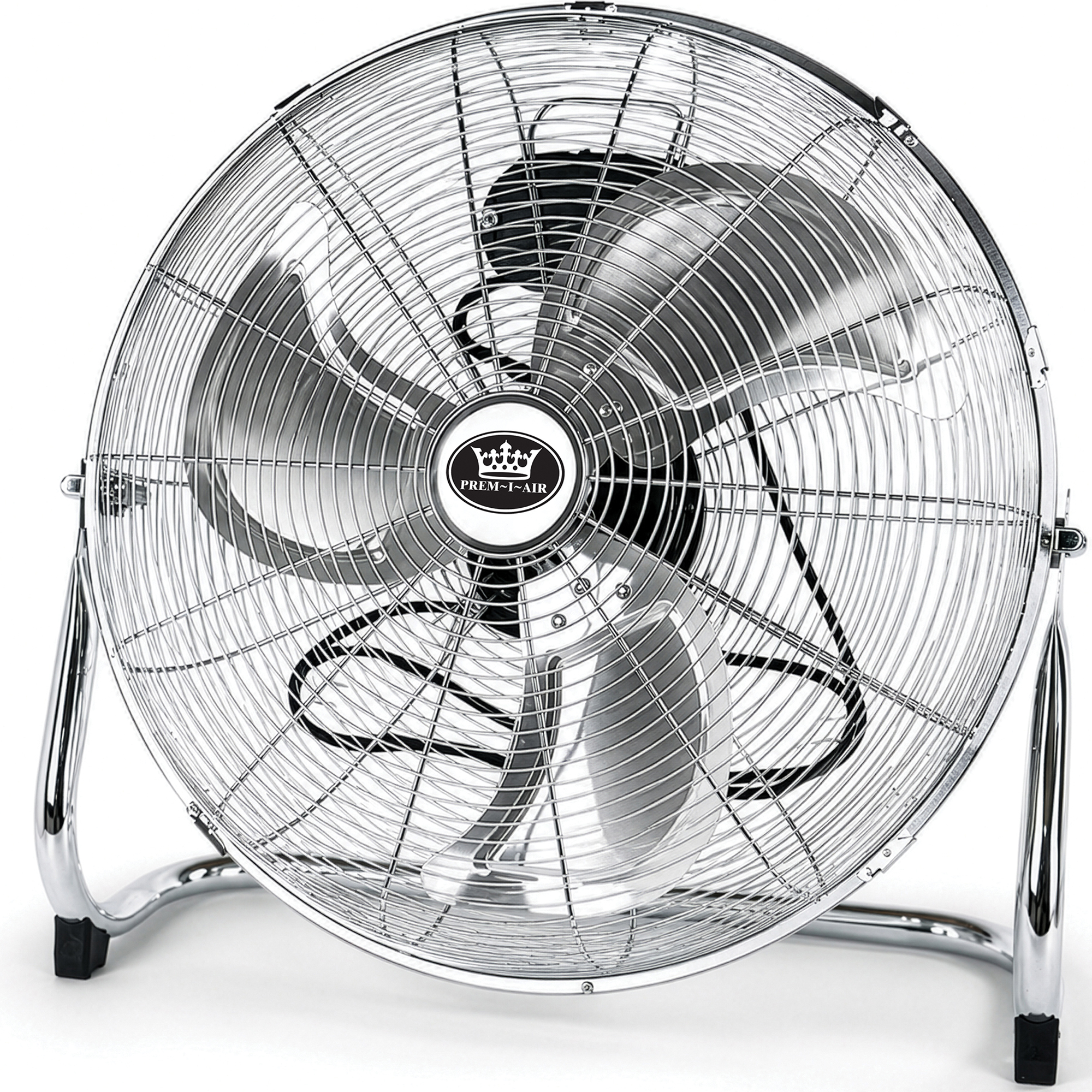 18" Chrome High Velocity Industrial 3 Speed Floor Fan Cooling