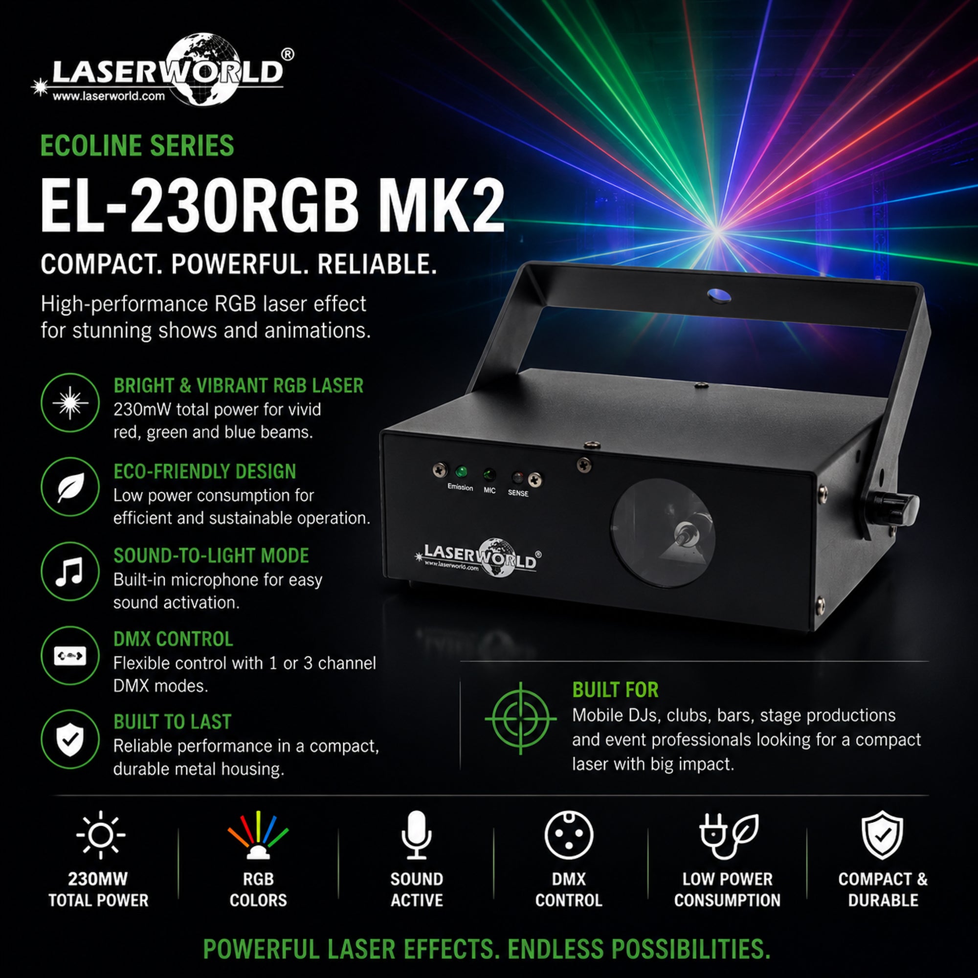 Laserworld EL-230RGB MK2 Multi-Colour Laser