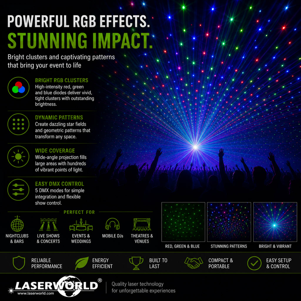 Laserworld EL-300RGB Multi-Colour Star Effect Laser