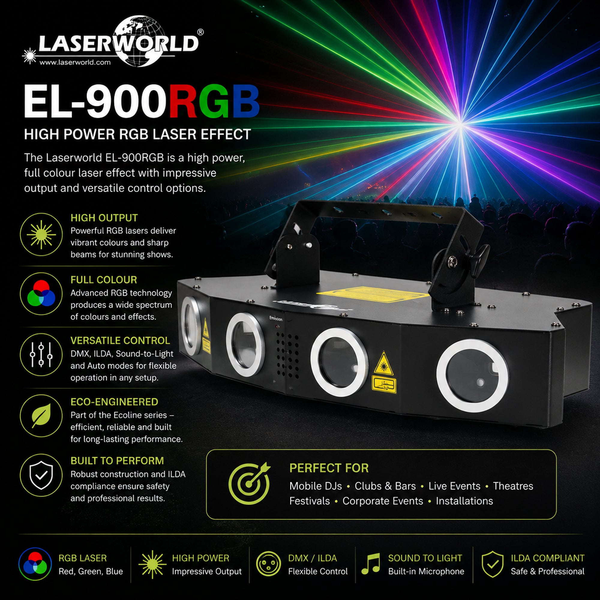 Laserworld EL-900RGB Multi-Colour Laser