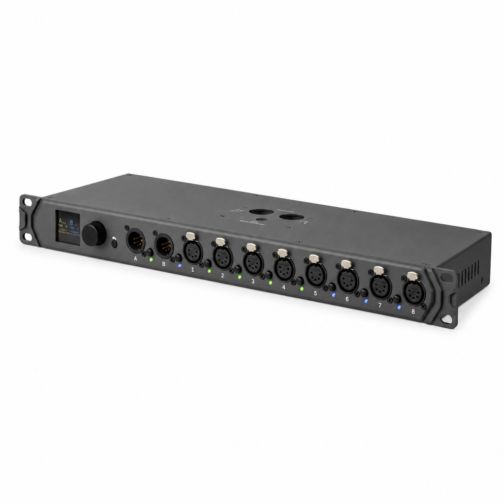 Cygnus SPLIT8PRO DMX / RDM Interface Lighting Splitter Merger Art-Net
