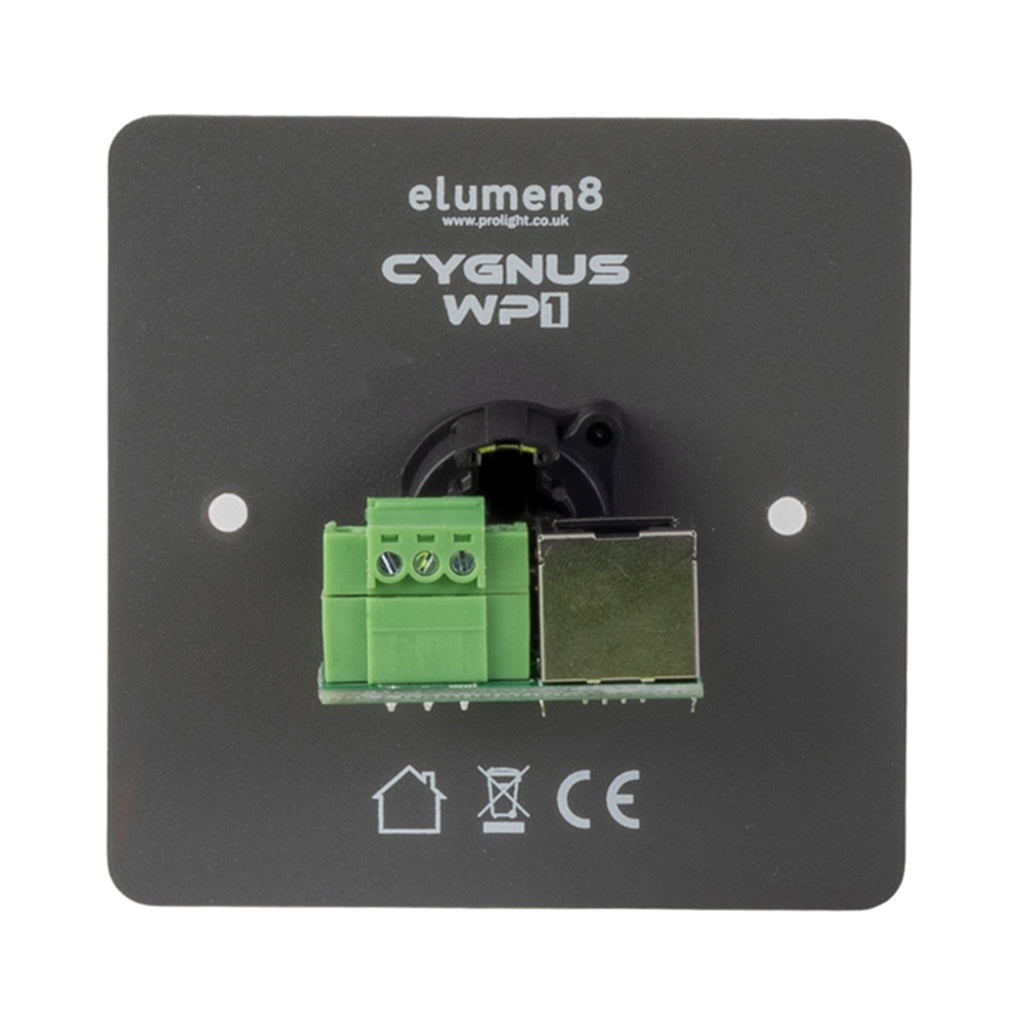Cygnus WP1 DMX Wall Plate 5-Pin DMX Seetronic Output