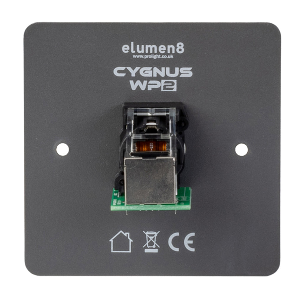 Cygnus WP2 Ethernet Wall Plate RJ45 EtherCON Seetronic Socket