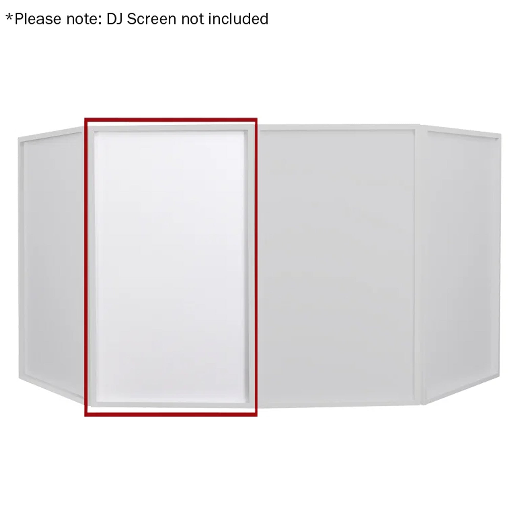 DJ Screen Replacement White Lycra Cloth (Single)