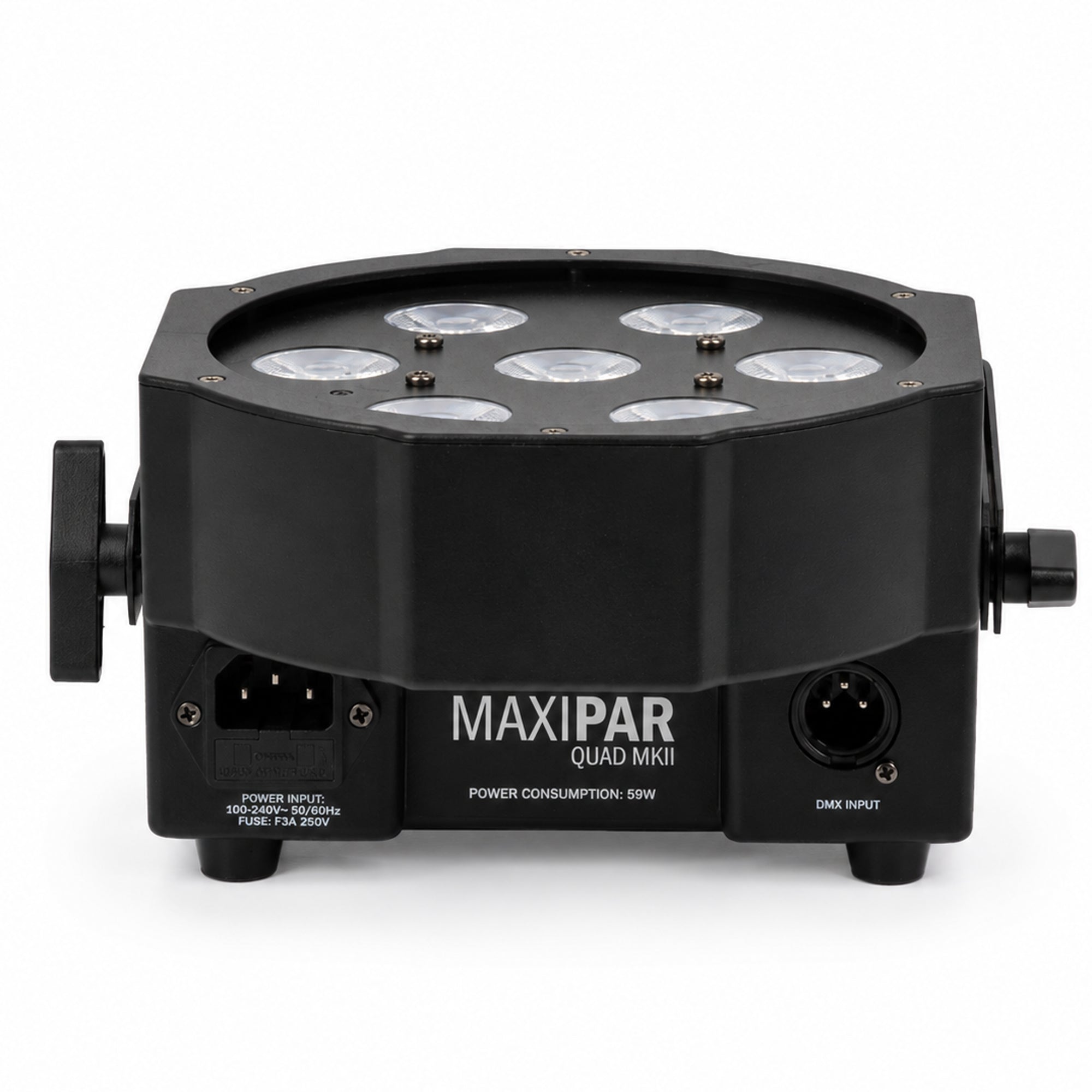 MaxiPar Quad MKII Par Light Fixture inc Remote 8pc Pack inc Cases