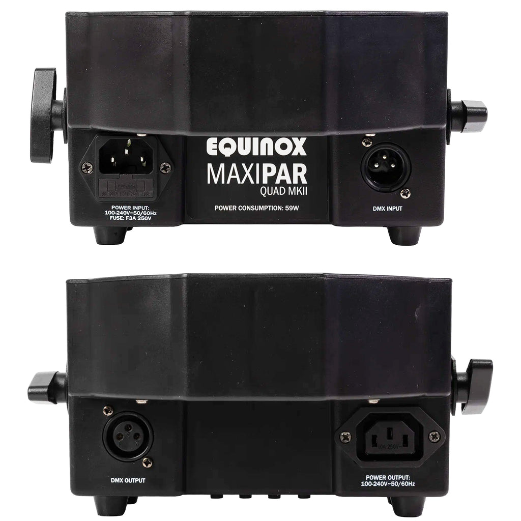 MaxiPar Quad MKII Par Light Fixture inc Remote 8pc Pack inc Cases