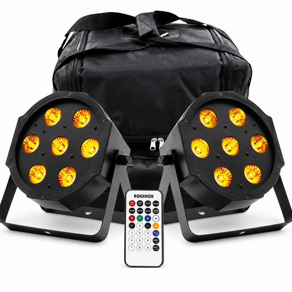 MaxiPar Quad MKII Pak Twin RGBW LED Par Lighting Effects