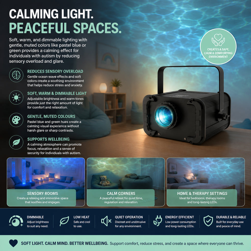 Waterwave XP 100W Water Ripple Wave Aqua Effect Sensory Calming Autism