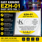 Easy Karaoke Hits Vol 1 CD+G Disc EZH-01 13 Track Disc