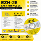 Easy Karaoke Hits Vol 25 CD+G Disc EZH-25 12 Track Disc