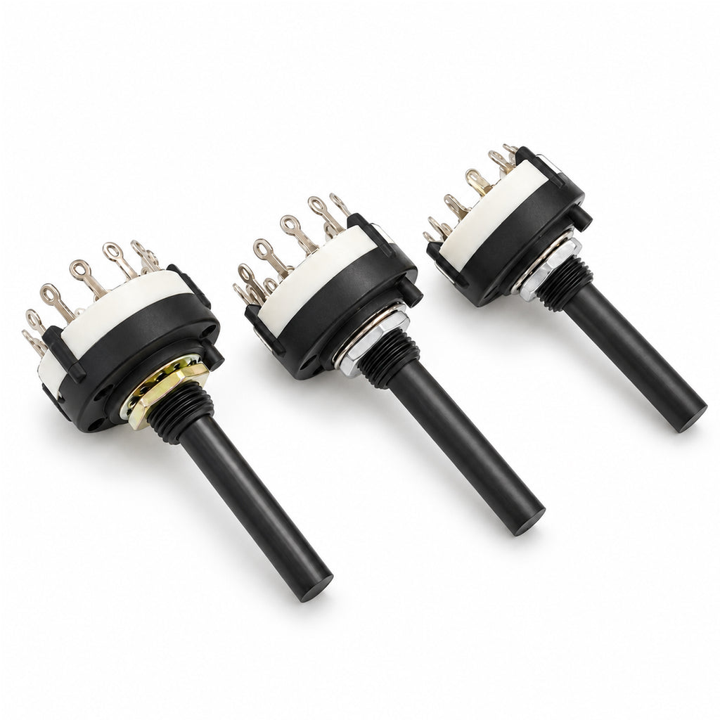 Enclosed Rotary Selector Switch 4-Way 6-Way or 12-Way Make Before Break