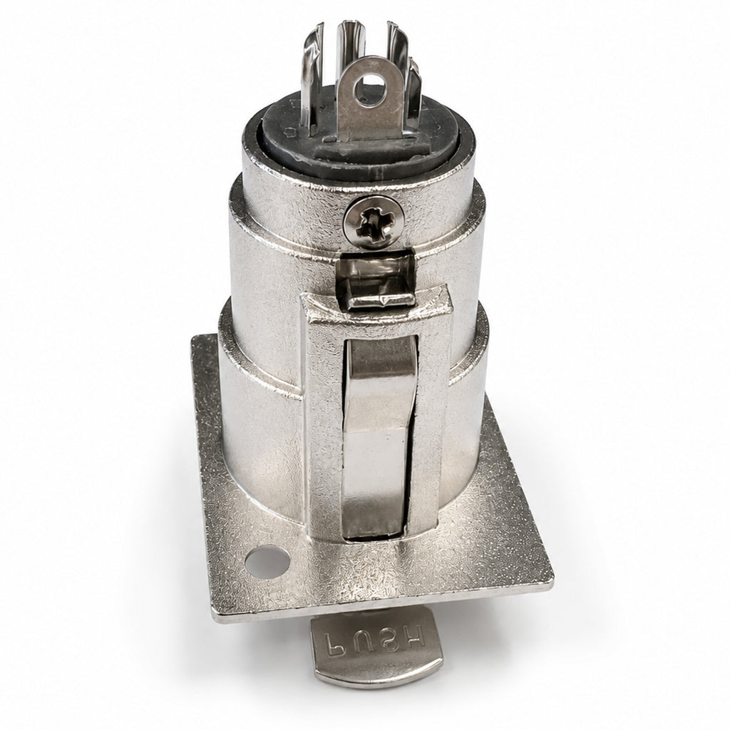 5 Pin XLR Female Chassis Socket with Solder Terminals