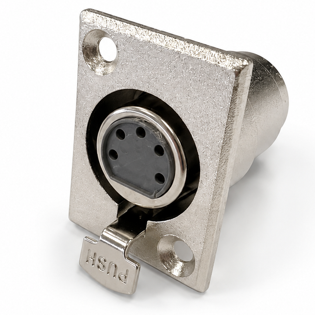 5 Pin XLR Female Chassis Socket with Solder Terminals