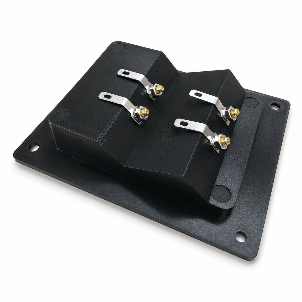 Speaker Terminal 4 x 4mm  Pole Binding Post Recessed Mount Plate