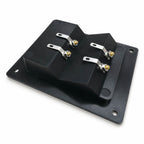 Speaker Terminal 4 x 4mm  Pole Binding Post Recessed Mount Plate