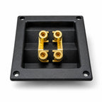 Speaker Terminal 4 x 4mm  Pole Binding Post Recessed Mount Plate