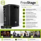 FreeStage6 6" Powered Speaker 3 Channel with USB and BT