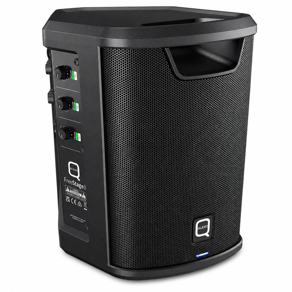 FreeStage6 6" Powered Speaker 3 Channel with USB and BT