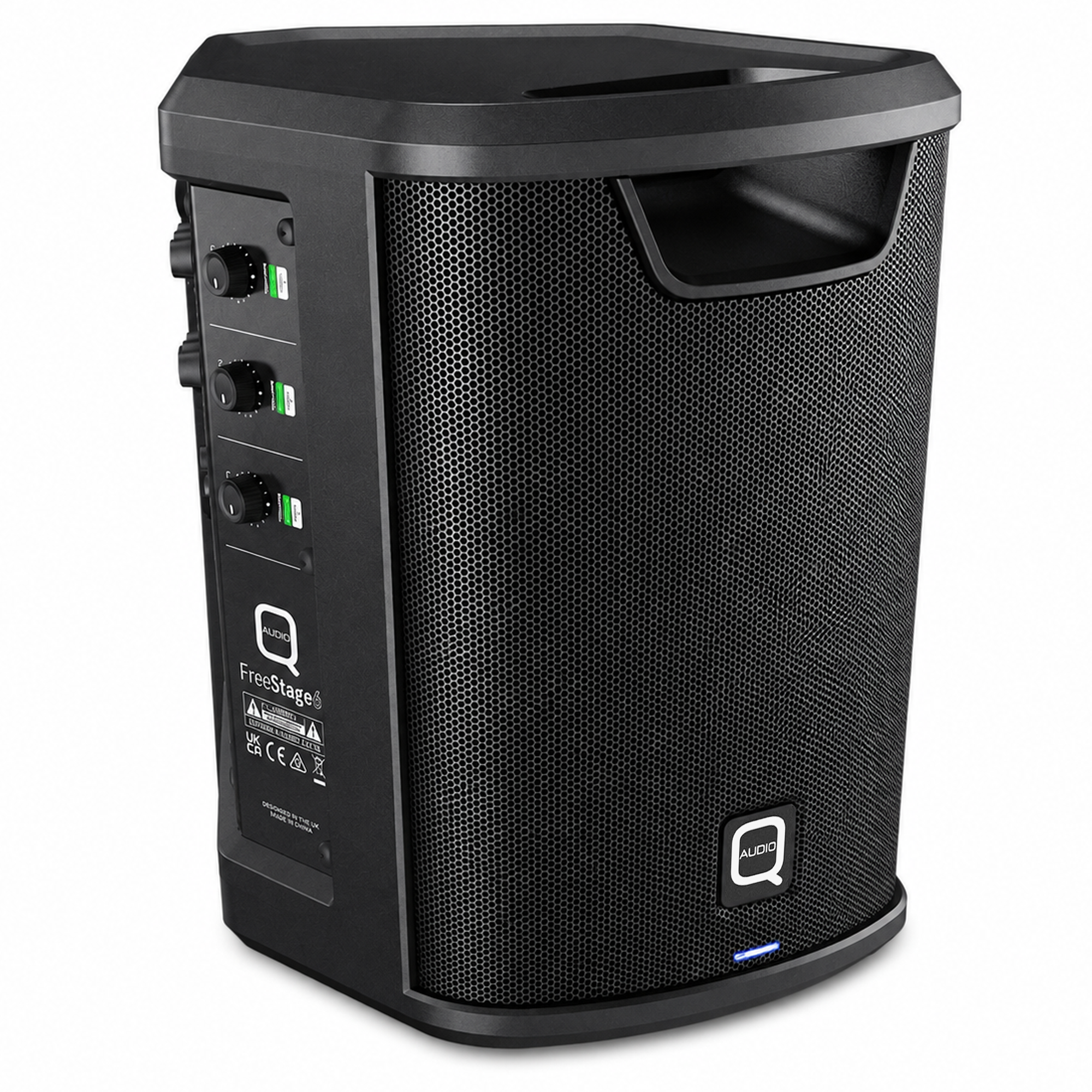 FreeStage6 6" Powered Speaker 3 Channel with USB and BT