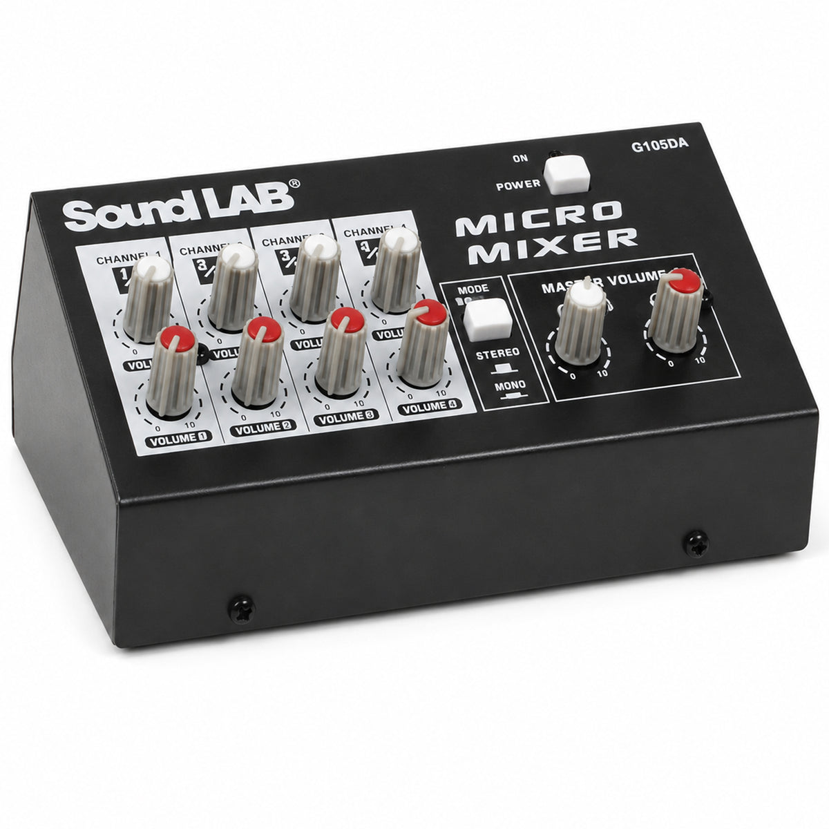 4 Channel Stereo or Mono Microphone Mixer