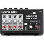 4 Channel Stereo or Mono Microphone Mixer