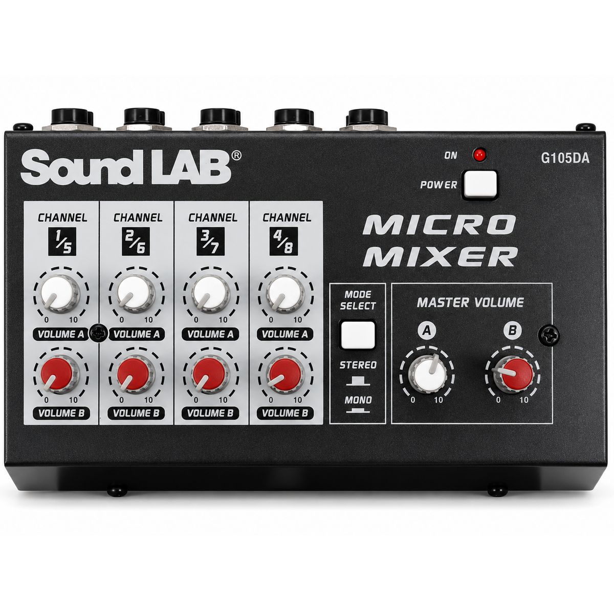 4 Channel Stereo or Mono Microphone Mixer