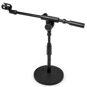 Tabletop Heavy Base Desk Microphone Stand Adjustable Height and Angle