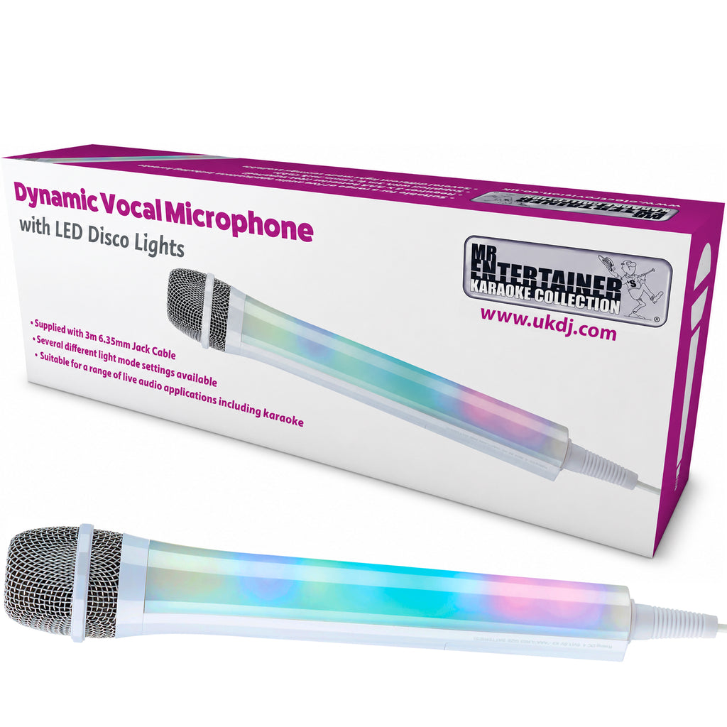 Dynamic Vocal Microphone LED Light Up Shaft